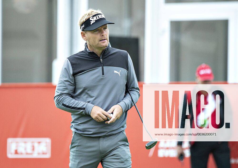 Soeren Kjeldsen ses her ude paa Pro Am runden dagen foer starten paa golfturneringen Made in Denmark paa Silkeborg Golf Klub , onsdag 29. august 2018.. , Silkeborg Jylland Denmark
