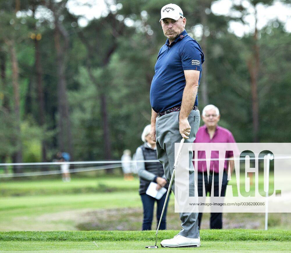 Thomas Bjoern ses her ude paa Pro Am runden dagen foer starten paa golfturneringen Made in Denmark paa Silkeborg Golf Klub , onsdag 29. august 2018.. , Silkeborg Jylland Denmark