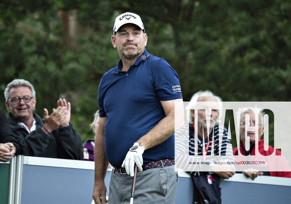 Thomas Bjoern ses her ude paa Pro Am runden dagen foer starten paa golfturneringen Made in Denmark paa Silkeborg Golf Klub , onsdag 29. august 2018.. , Silkeborg Jylland Denmark