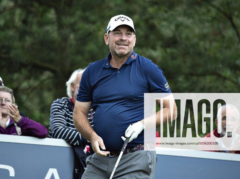 Thomas Bjoern ses her ude paa Pro Am runden dagen foer starten paa golfturneringen Made in Denmark paa Silkeborg Golf Klub , onsdag 29. august 2018.. , Silkeborg Jylland Denmark