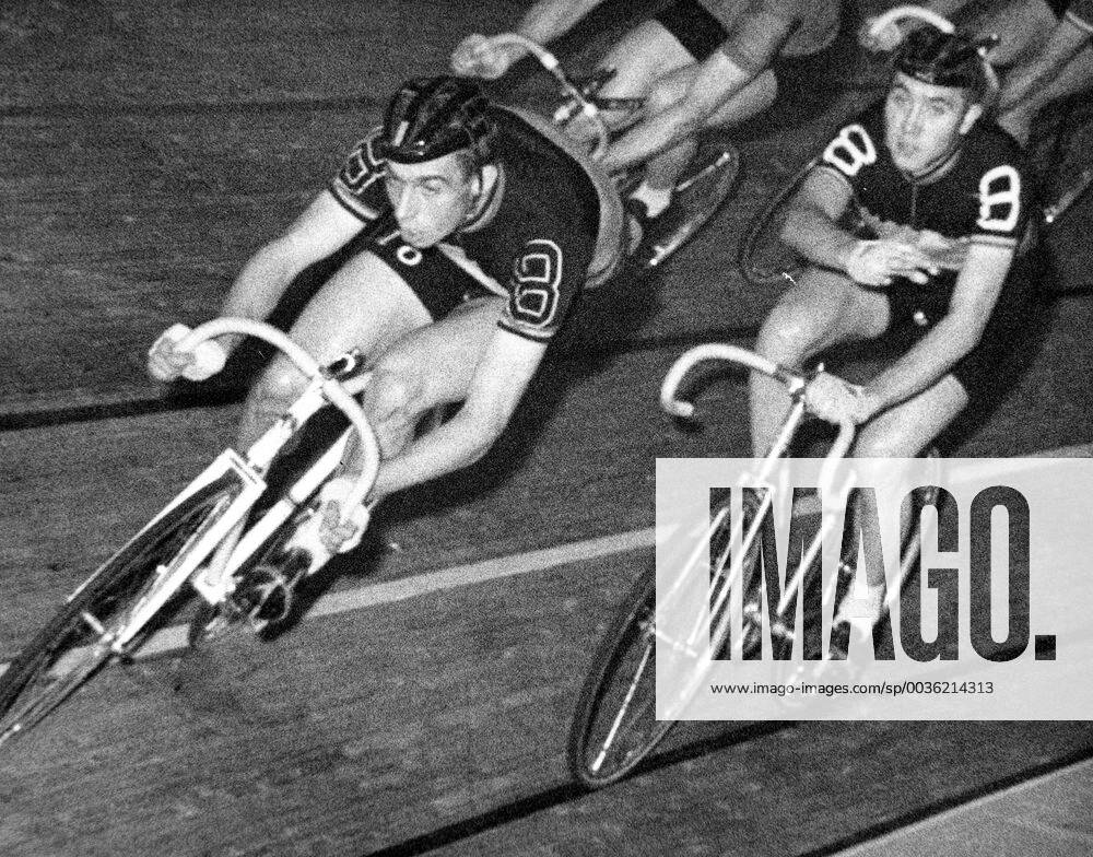 - BRUSSELS, BELGIUM (FILE) : This file picture dated 10 November 1965 shows Eddy Merckx and Patrick Sercu during the Six-day racing of Brussels. ARCHIVES x85202197stx