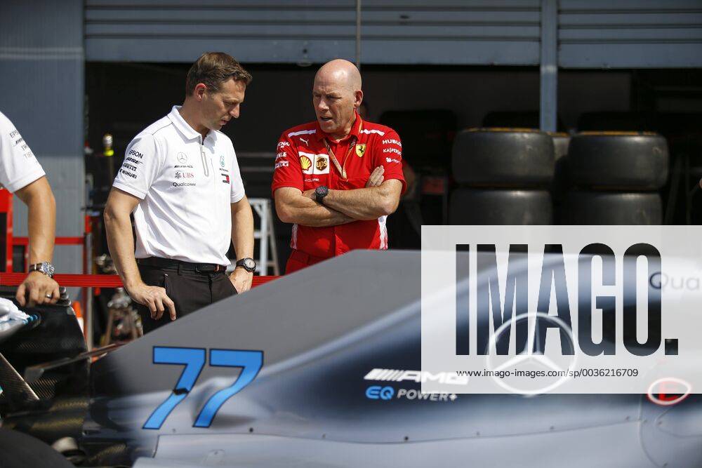 Motorsports: FIA Formula One World Championship WM Weltmeisterschaft 2018, Grand Prix of Italy, Matt Deane (Mercedes AMG Petronas Motorsport), Jock Clear (Scuderia Ferrari) Monza Italy
