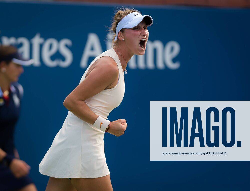 Marketa Vondrousova of the Czech Republic in action during her second round match at the 2018 US Open Grand Slam tennis tournament. New York, USA. August 30th 2018. 2018 US Open - 30 Aug - ZUMAa181 20180830_zaa_a181_082
