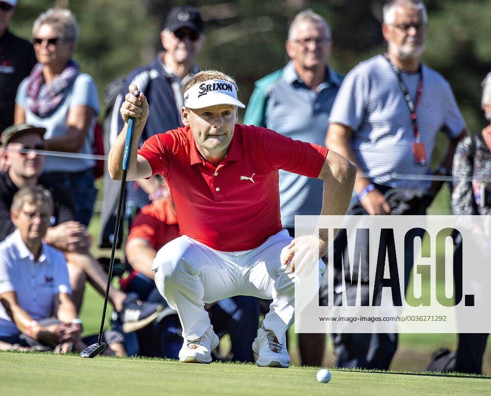 Soeren Kjeldsen ude paa 4. runde, finalen, af European Tour golfturneringen Made in Denmark paa Silkeborg Golf Klub , soendag 1. september 2018.. , Silkeborg Jylland Denmark