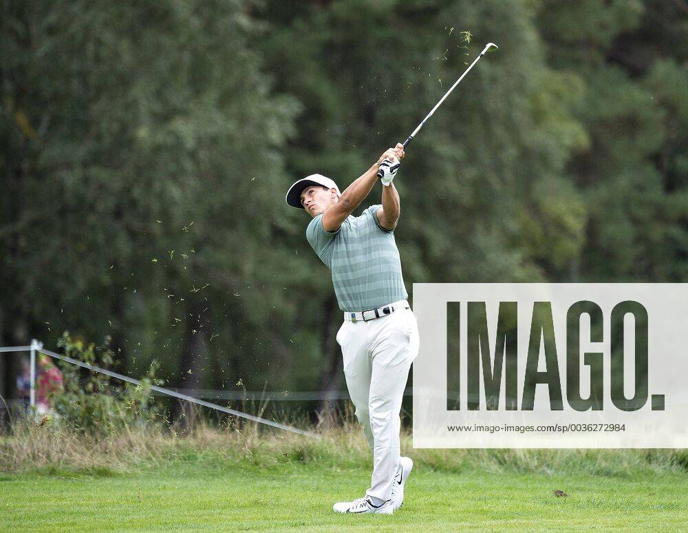 Thorbjoern Olesen ude paa 4. runde, finalen, af European Tour golfturneringen Made in Denmark paa Silkeborg Golf Klub , soendag 1. september 2018.. , Silkeborg Jylland Denmark