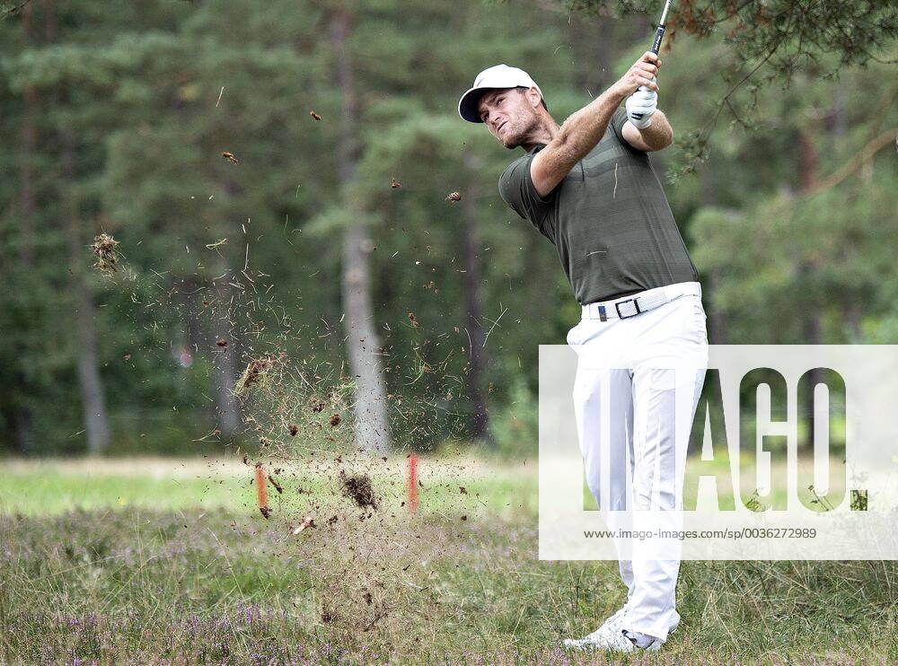 Lucas Bjerregaard ude paa 4. runde, finalen, af European Tour golfturneringen Made in Denmark paa Silkeborg Golf Klub , soendag 1. september 2018.. , Silkeborg Jylland Denmark