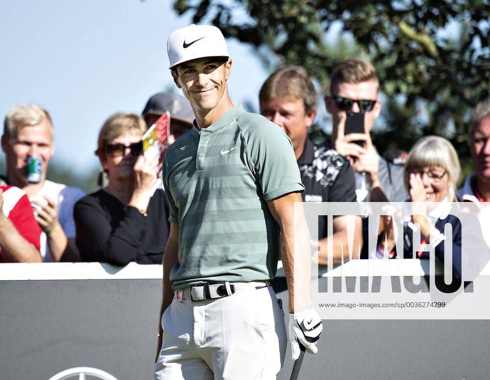 Thorbjoern Olesen ude paa 4. runde, finalen, af European Tour golfturneringen Made in Denmark paa Silkeborg Golf Klub , soendag 1. september 2018.. , Silkeborg Jylland Denmark