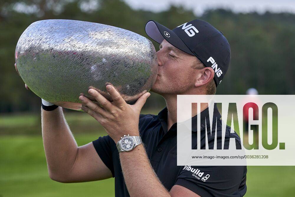 Made In Denmark . European Tour. Round 4 Golf player Matt Wallace wins the European Tour tournament Made in Denmark after playing with three other players. Made in Denmark, at Silkeborg Golf Club, Sunday, September 2nd 2018. Danmark