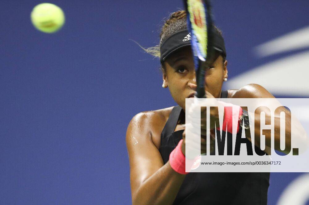 (180907) -- NEW YORK, Sept. 7, 2018 (Xinhua) -- Naomi Osaka of Japan hits a return during the women s singles semi-final match against Madison Keys of the United States, at the 2018 US Open in New York, the United States, Sept. 6, 2018. Naomi Osaka won 2-0. (Xinhua Wang Ying) (SP)US-NEW YORK-TENNIS-US OPEN-WOMEN S SINGLES