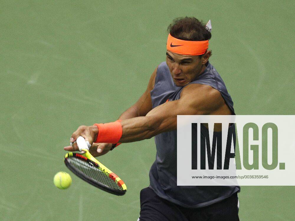 Flushing Meadows, New York, U.S - Rafael Nadal during his semifinal match against Juan Martin del Potro on Day 12 of the 2018 US Open at USTA Billie Jean King National Tennis Center on Friday September 7, 2018 in the Flushing neighborhood of the Queens borough of New York City. Nadal retired due to a knee injury. Del Potro defeats Nadal 7-6(7-3), 6-2, Ret. Del Potro defeats Nadal - ZUMAp124 20180907_zaa_p124_006