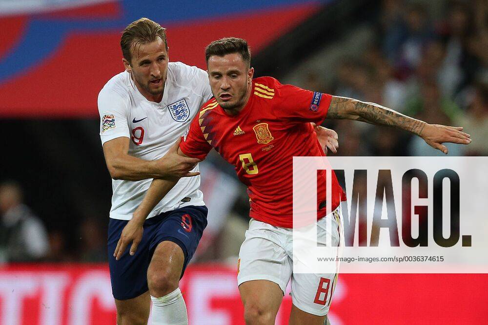 England v Spain UEFA Nations League Harry Kane of England and Saul Niguez of Spain in action during the UEFA Nations League match at Wembley Stadium, London Content Not Available For UK Newspapers