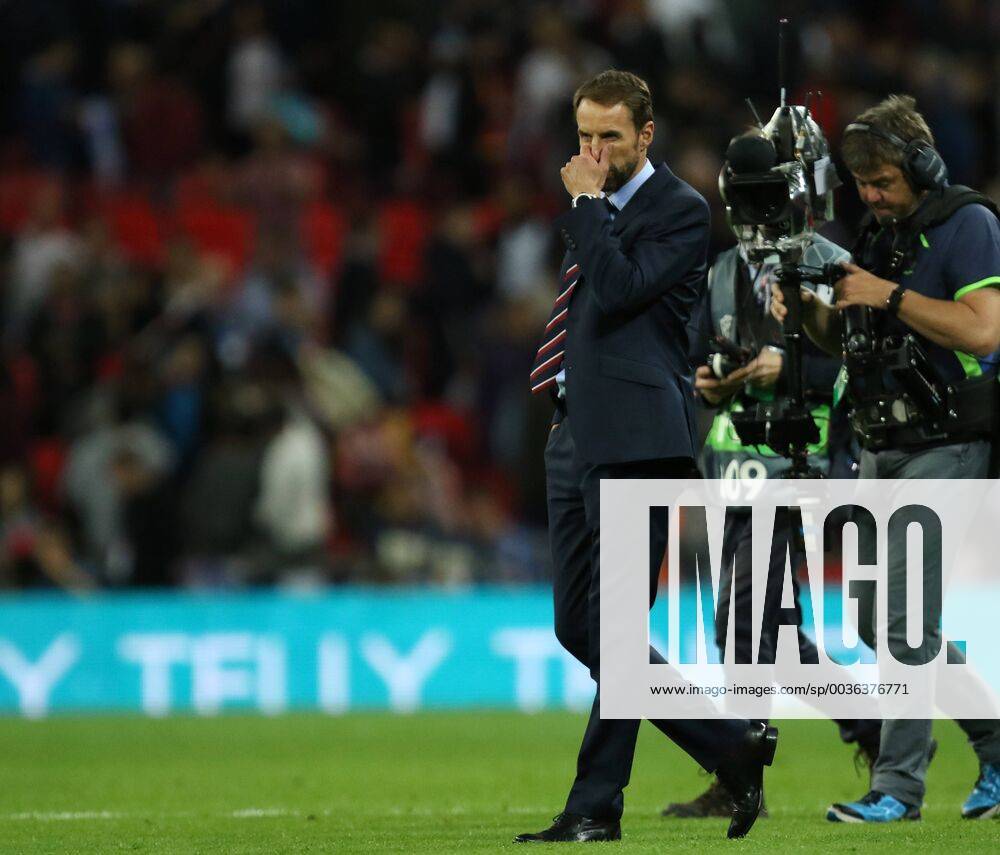 Gareth Southgate (England coach), dejection after the UEFA Nations League A, Group 4, between England and Spain, at Wembley Stadium, London, on September 8, 2018. **THIS PICTURE IS FOR **
