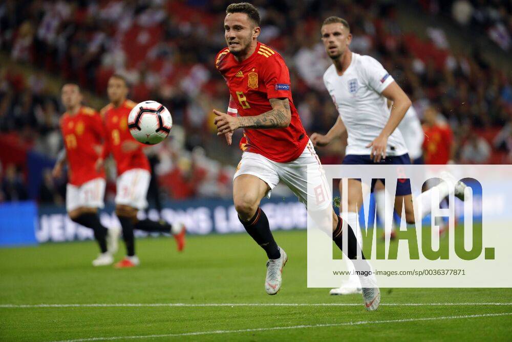 Partido de la Liga de las Naciones de la UEFA entre Inglaterra y Espana. En la imagen, Saúl. UEFA Nations League match between England and Spain. In this picture, Saúl.