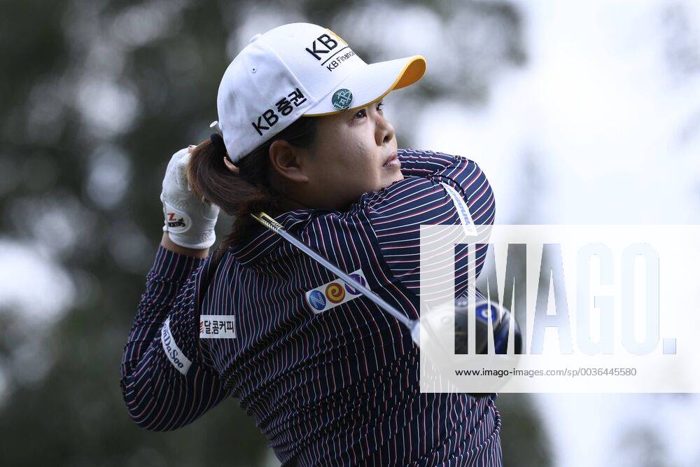 (180914) -- EVIAN, Sept. 14, 2018 -- Park Inbee of South Korea plays a shot during the first round of the Evian Golf Championship on Sept. 13, 2018 in Evian-les-Bains, France. ) (SP)FRANCE-EVIAN-GOLF CHAMPIONSHIP 2018 AlainxGROSCLAUDE