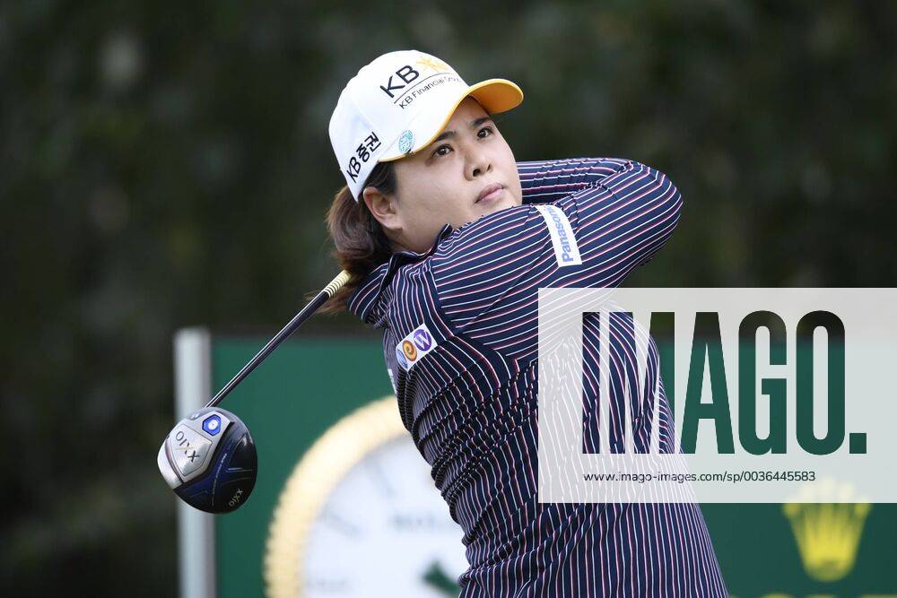 (180914) -- EVIAN, Sept. 14, 2018 -- Park Inbee of South Korea plays a shot during the first round of the Evian Golf Championship on Sept. 13, 2018 in Evian-les-Bains, France. ) (SP)FRANCE-EVIAN-GOLF CHAMPIONSHIP 2018 AlainxGROSCLAUDE