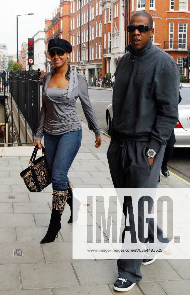 Spend, spend spend as Beyonce and Jay-Z hit London 5299, LONDON, UNITED KINGDOM - Saturday October 8 2005. EXCLUSIVE: R&B star Beyonce Knowles and rapper Jay-Z hit London yesterday in fine style. The pair, who were staying at the exclusive Lanesborough hotel in Knightsbridge, visited Bond Street for a spot of shopping. First stop was Louis Vuitton, where they spent Â£2,000 in just 5 minutes. They then ate together at the trendy Cipriani restaurant nearby. Then it was off to Luton airport ... where the pair flew back to the States on a private jet. Bling bling. , Credit:Sam Wordley Avalon United Kingdom, London