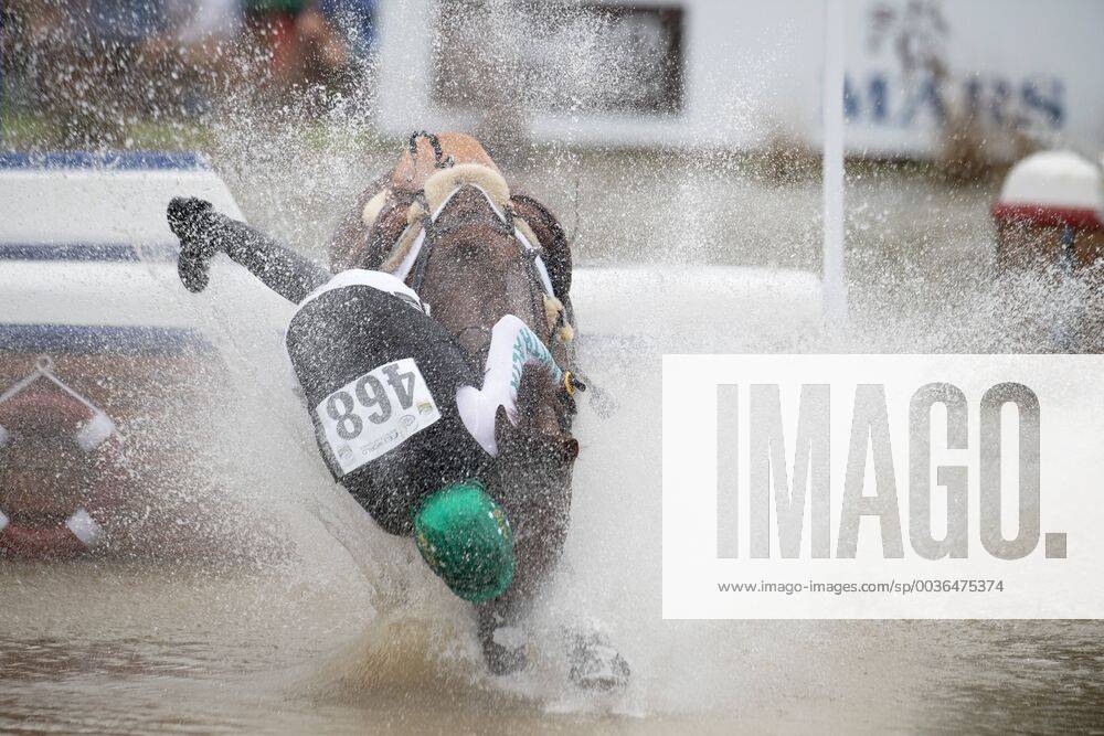Australias William Levett competes in eventing cross country during the FEI World Equestrian Games on September 15, 2018 in Tryon Photo Joel Marklund BILDBYRAN Code JM 87779