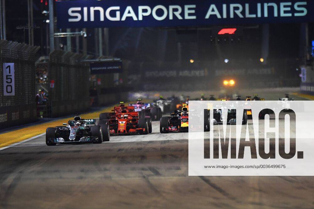 Start formula 1 GP Singapore 16 09 2018 Photo mspb Jerry Andre Start Formula 1 GP Singapore 2018