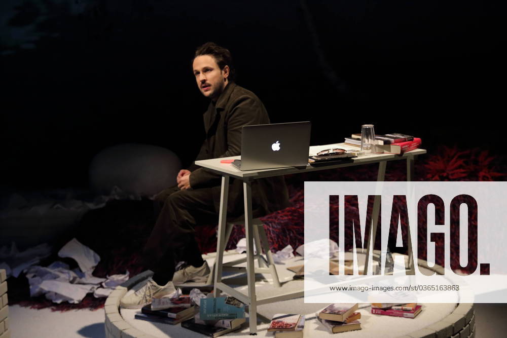 Dimitrij Schaad during the photo rehearsal for the play The Silence at the Schaubühne am Lehniner Platz in Berlin, November 16, 2023 Play and direction Falk Richter Stage and costumes Katrin Hoffmann Premiere is on November 19, 2023 Schaubühne Berlin The Silence
