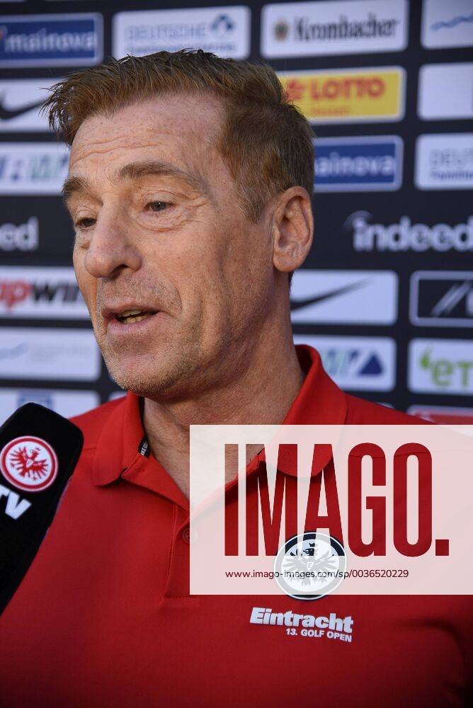 ENG Hanau Golf Club Hanau Wilhelmsbad Eintracht Frankfurt Golf Open Goalkeeper legend Ulrich Uli Stein in an interview DFL regulations prohibit any use of images as image sequences or quasi video