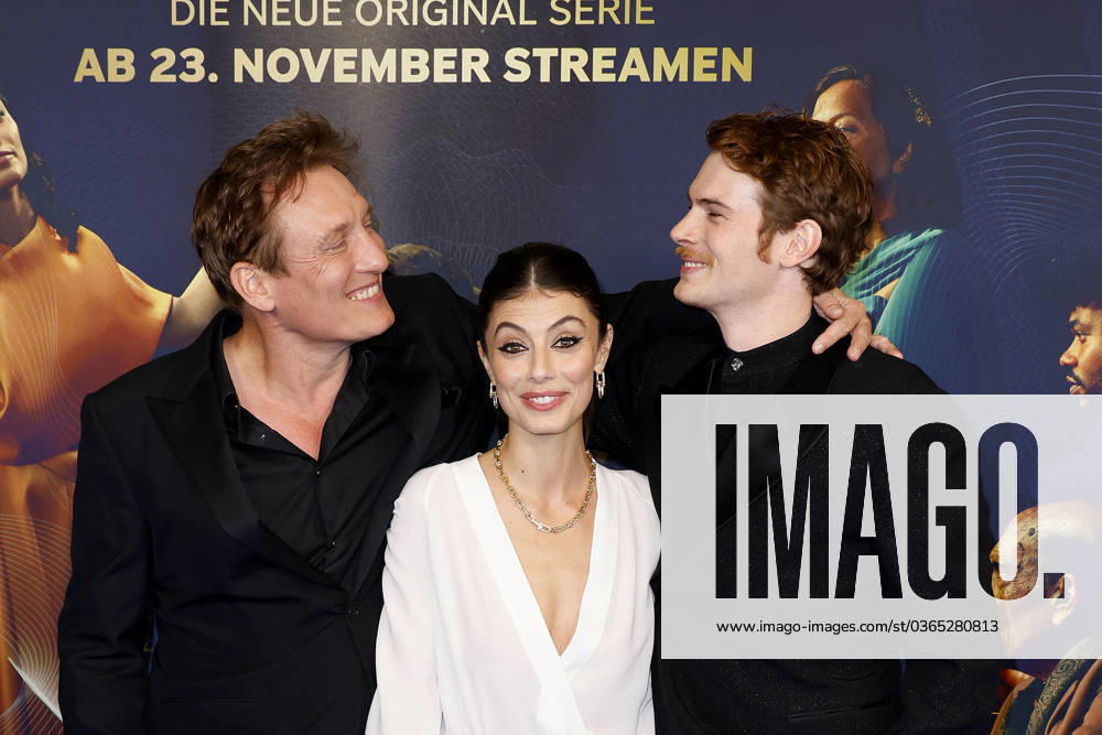 Oliver Masucci, Alessandra Mastronardi and Philip Froissant at the One Billion Dollar Paramount series premiere on 17 11 2023 in Berlin One Billion Dollar series premiere in Berlin