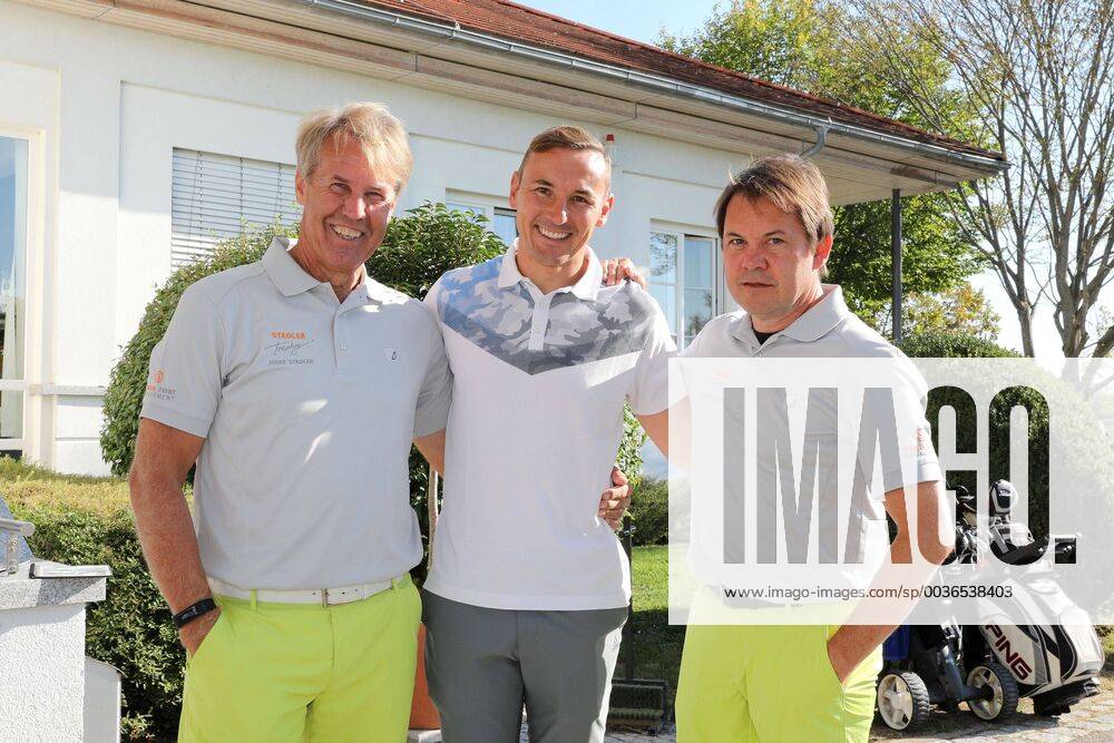 L Josef Stadler Co Tainer Tobias Zellner FC Augsburg Martin Stadler 21 Stadler Golf Trophy 2018 Golf 11 06 2018 Stuttgart Baden Wuerttemberg Germany