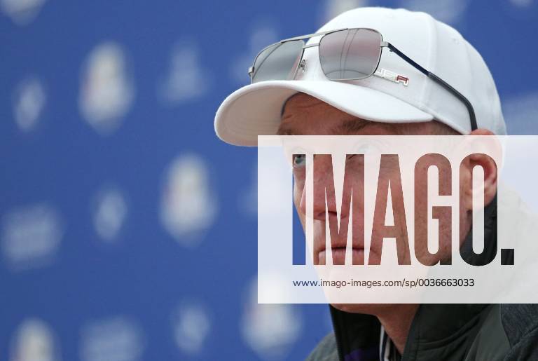 Team USA Captain Jim Furyk holds a press conference PK Pressekonferenz on the first practice day of the Ryder Cup 2018 at Le Golf National in Guyancourt near Paris on September 25, 2018. Team USA defends the Ryder Cup against Team Europe in the three-day tournament starting on Friday, September 28th. PAR20180925078 DAVIDxSILPA