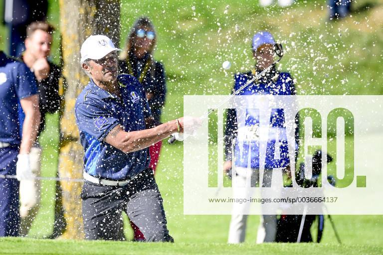 Yannick Noah (Celeb team Europe) CELEBRITES : Match des Celebrites - Ryder Cup - 25 09 2018 JBAutissier Panoramic