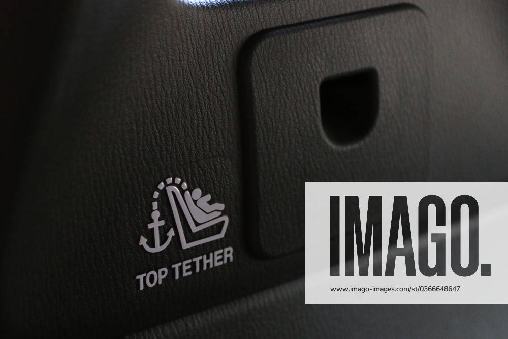Top Tether anchorage point for Isofix child seat in Mazda MX 5 MX5 series ND, 4 generation, model year 2023, car, passenger car