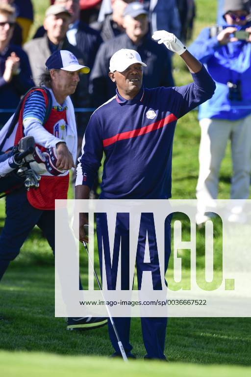 Samuel Lee Jackson (Celeb Team USA) CELEBRITES : Match des Celebrites - Ryder Cup - 25 09 2018 JBAutissier Panoramic