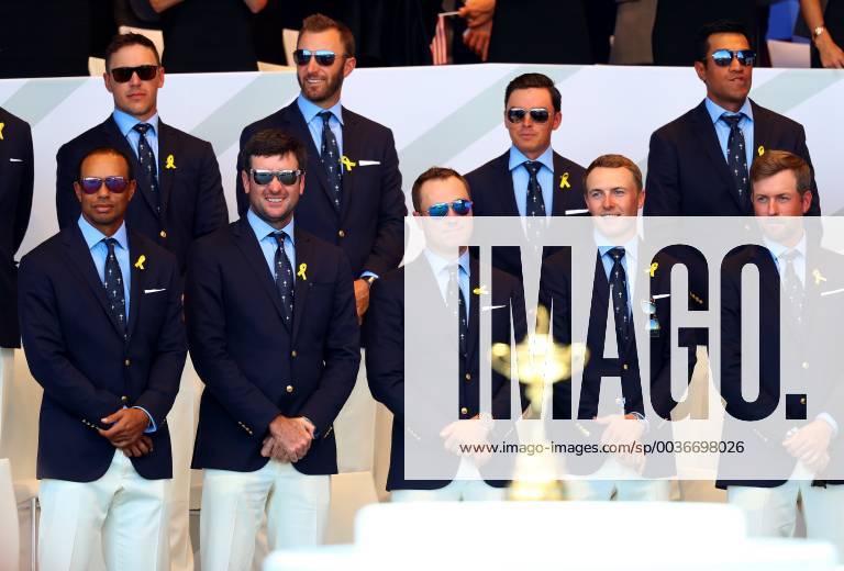 2018 Ryder Cup Opening Ceremony, Albatros Course, Le Golf National, Saint-Quentin-en-Yvelines, Paris 27 9 2018 Team USA is introduced Team USA is introduced 27 9 2018