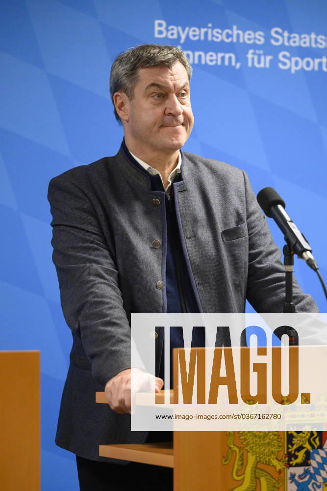 Bavarias Minister President Markus Söder CSU during his visit to the State Office for Asylum and Returns LfAR in Ingolstadt. Ingolstadt, 23 11 2023 Bavaria Germany