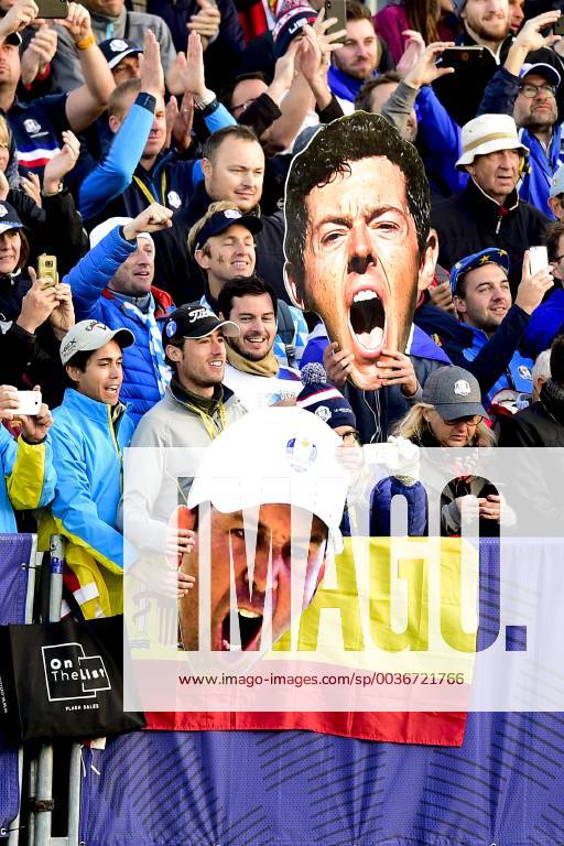 Ambiance supporters Rory McIlroy Sergio Garcia GOLF : Ryder Cup 2018 - Guyancourt - 29 09 2018 JBAutissier Panoramic