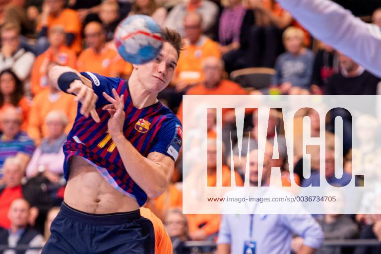 Barcelona Lasse Andersson during the handball match in the Champions League between Kristianstad and Barcelona on September 29, 2018 in Kristianstad