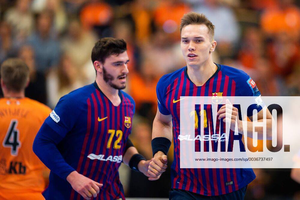 Barcelona Lasse Andersson during the handball match in the Champions League between Kristianstad and Barcelona on September 29, 2018 in Kristianstad