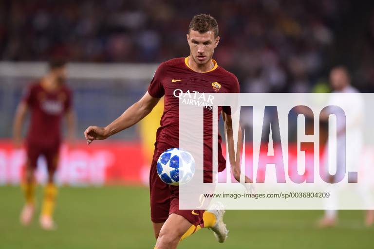Edin Dzeko Roma Roma 02-10-2018 Stadio Olimpico Football Calcio UEFA Champions League 2018 2019 AS Roma - FC Viktoria Plzen Foto Antonietta Baldassarre Insidefoto AntoniettaxBaldassarre