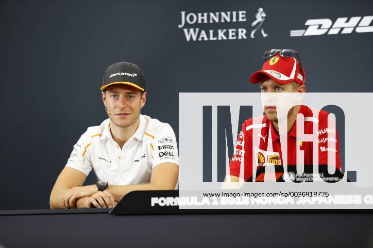 Motorsports: FIA Formula One World Championship WM Weltmeisterschaft 2018, Grand Prix of Japan, World Championship 2018 Grand Prix Japan , 5 Sebastian Vettel (GER, Scuderia Ferrari) 2 Stoffel Vandoorne (BEL, McLaren Honda), Suzuka Japan