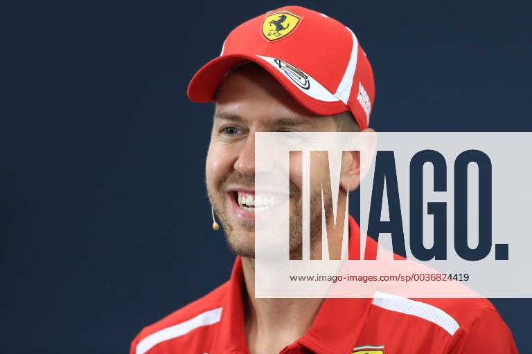 4th October 2018, Suzuka International Racing Course, Suzuka City, Japan; Formula One of Japan, driver arrivals and press conference PK Pressekonferenz Scuderia Ferrari, Sebastian Vettel ActionPlus12067940 Octane