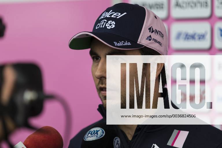 4th October 2018, Suzuka International Racing Course, Suzuka City, Japan; Formula One of Japan, driver arrivals and press conference PK Pressekonferenz Sahara Force India driver Sergio Perez ActionPlus12067945 StephenxBlackberry