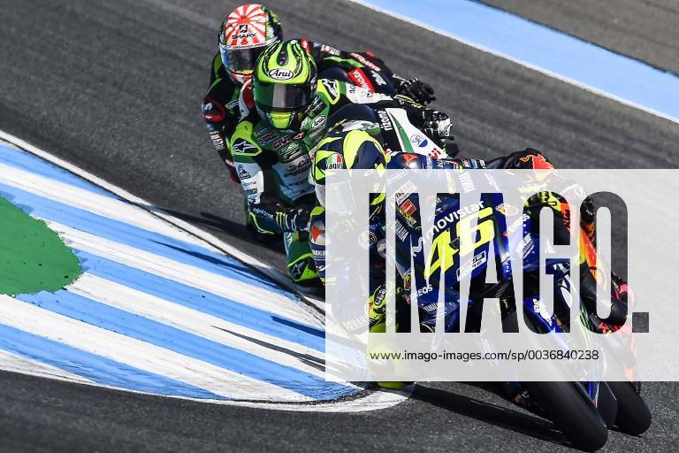 KW 40 IPP20181005 Motorsports: MotoGP World Championship WM Weltmeisterschaft GP of Thailand, Valentino Rossi Cal Crutchlow Johann Zarco (Verwendung nur in Deutschland - GERMANY ONLY) *** IPP20181005 Motorsports MotoGP World Championship GP of Thailand Valentino Rossi Cal Crutchlow Johann Zarco Use only in Germany GERMANY ONLY