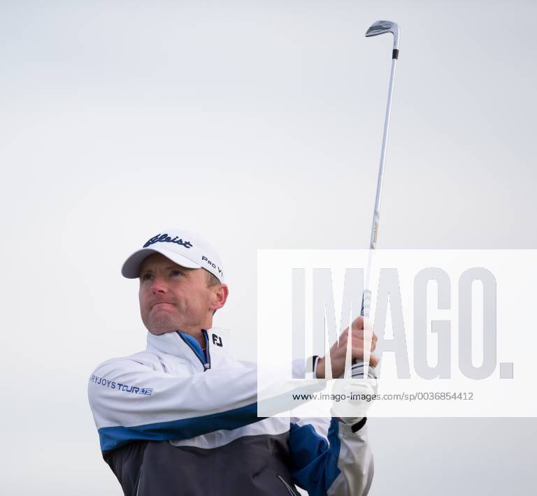 6th October 2018, Carnoustie Golf Links, Carnoustie, Scotland; Alfred Dunhill Links Championship, third round; Michael Hoey of Northern Ireland plays his shot from the fairway on the first hole ActionPlus12068455 DavidxYoung