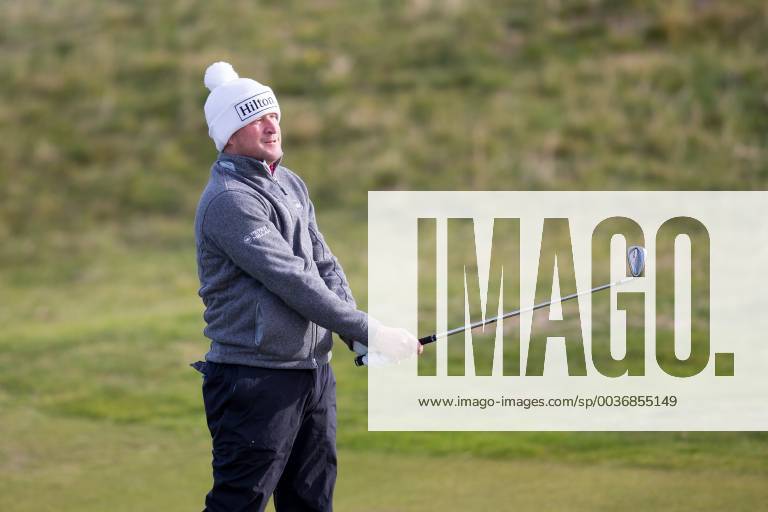 6th October 2018, Carnoustie Golf Links, Carnoustie, Scotland; Alfred Dunhill Links Championship, third round; Jamie Donaldson of Wales plays his shot from the fairway on the second hole ActionPlus12068487 DavidxYoung