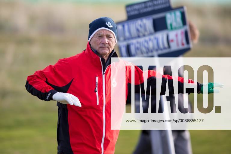 6th October 2018, Carnoustie Golf Links, Carnoustie, Scotland; Alfred Dunhill Links Championship, third round; Movie star Bill Murray ActionPlus12068493 DavidxYoung