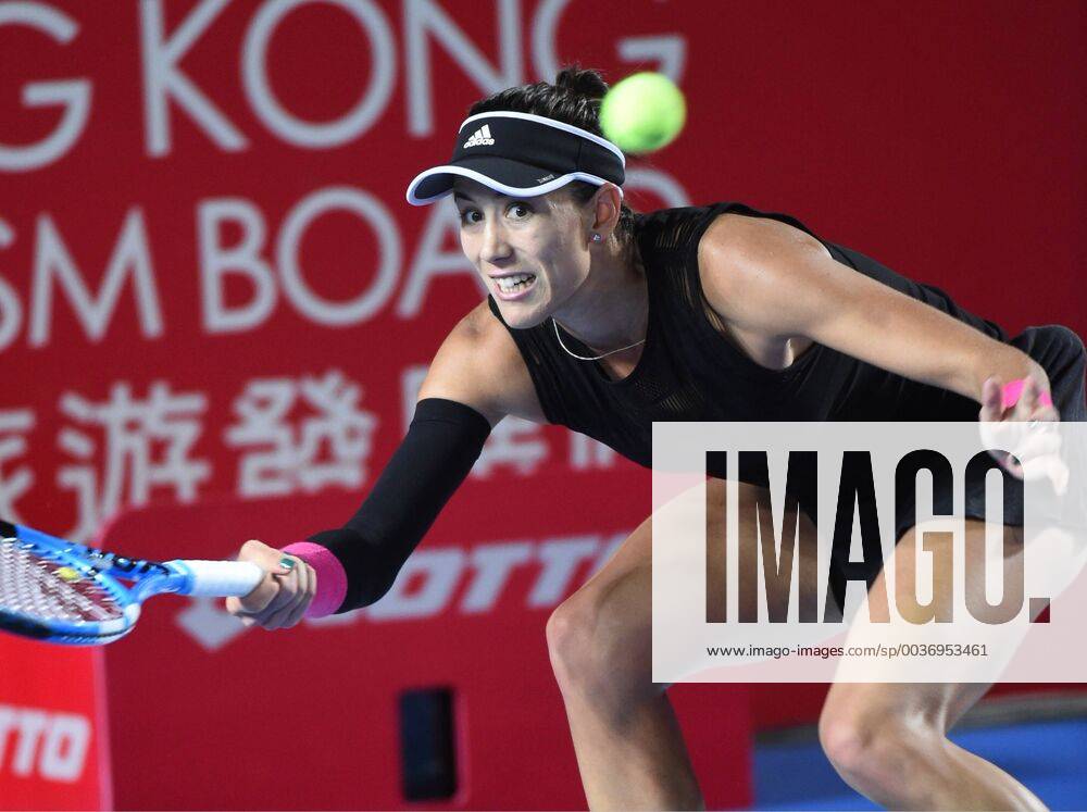 Hong Kong, Hong Kong SAR, China - Garbine Muguruza of Spain in action during the quarter-finals World News - October 12, 2018 - ZUMAr144 20181012_zap_r144_002