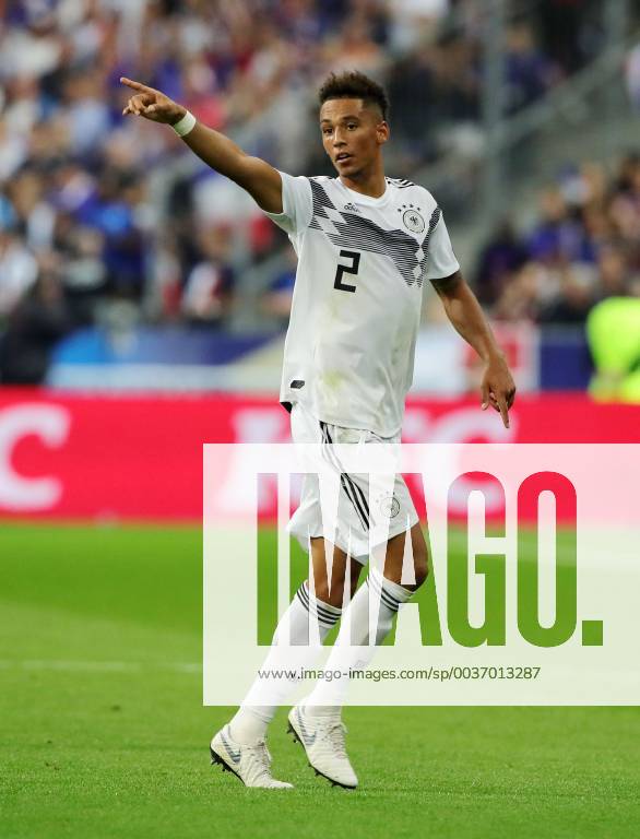 Thilo Kehrer pointing gesticulating single image Cut Out Action Sport Football Soccer UEFA Nations League International Team National Team DFB Men Season 2018 2019 16 10 2018 France FRA VS Germany GER DFL regulations prohibit any use of images as image sequences and or quasi video