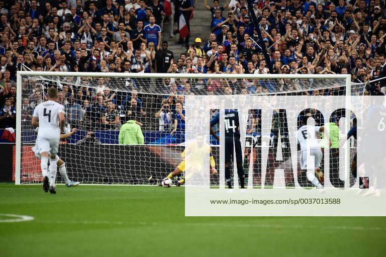 Penalty but et joie Tony Kroos (all) FOOTBALL : France vs Allemagne - 4eme Tour Ligue des Nations - Saint-Denis - 16 10 2018 ThierryBreton Panoramic
