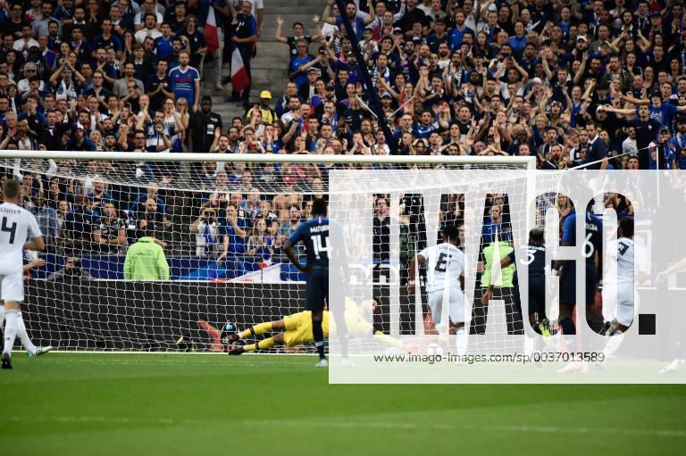 Penalty but et joie Tony Kroos (all) FOOTBALL : France vs Allemagne - 4eme Tour Ligue des Nations - Saint-Denis - 16 10 2018 ThierryBreton Panoramic