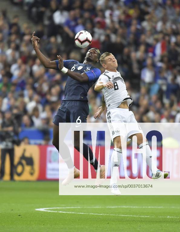 Pogba vs Toni Kross FOOTBALL : Ligue des Nations - France vs Allemagne 16 10 2018 MAO Panoramic