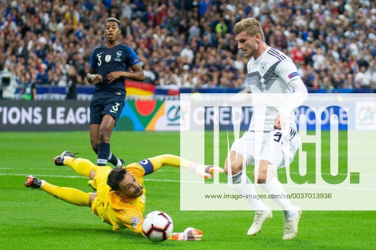 Football Nations League France Germany emporer l Hugo Lloris National Football Team France Timo Werner DFB German Football Association DFL DFB REGULATIONS PROHIBIT ANY USE OF PHOTOGRAPH as IMAGE SEQUENCES and or QUASI VIDEO Paris