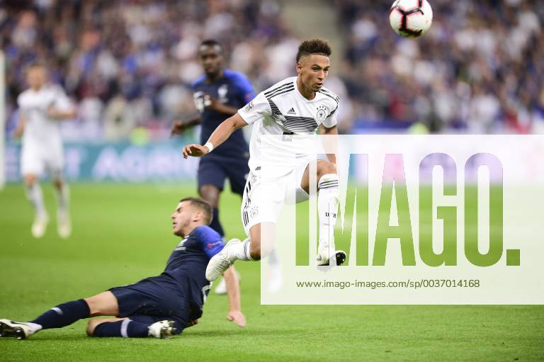 Lucas Hernandez (France) vs Thilo Kehrer (Allemagne) FOOTBALL : France vs Allemagne - Ligue des Nations UEFA - St Denis - 16 10 2018 JBAutissier Panoramic